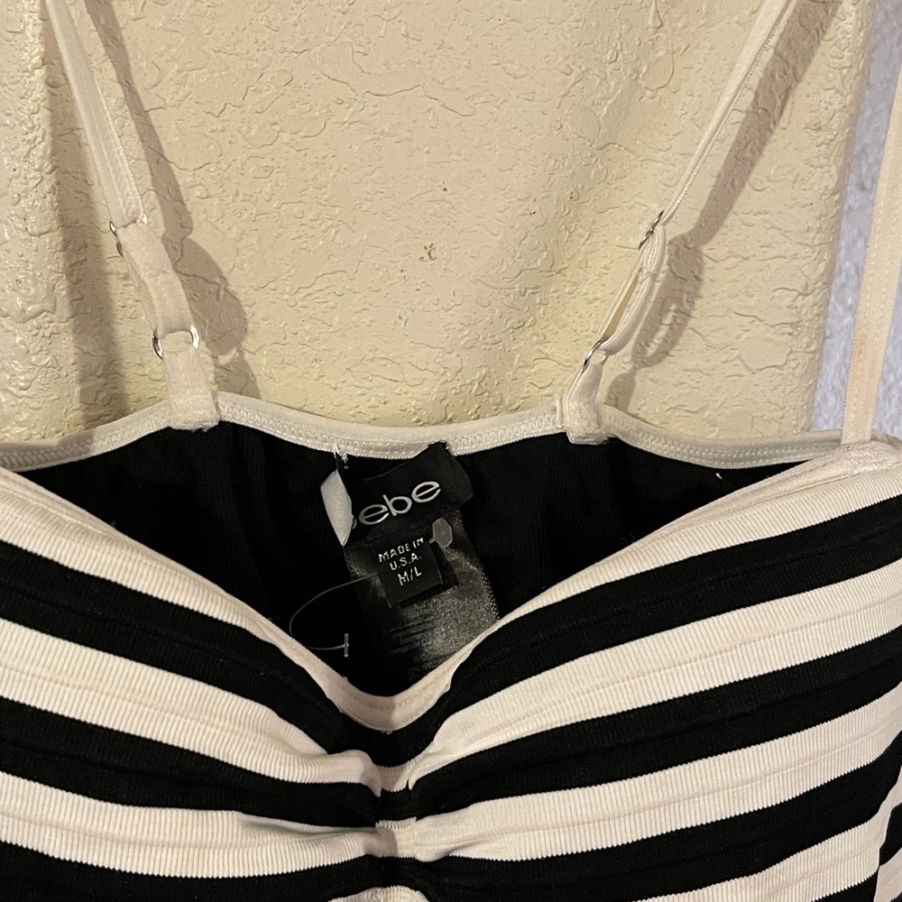 Beautiful black and white Bebe dress